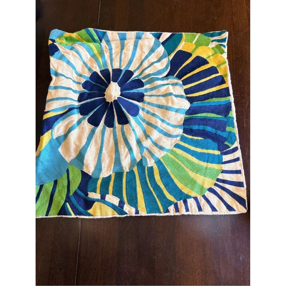 Bold Floral Pillow Cover 19.5”